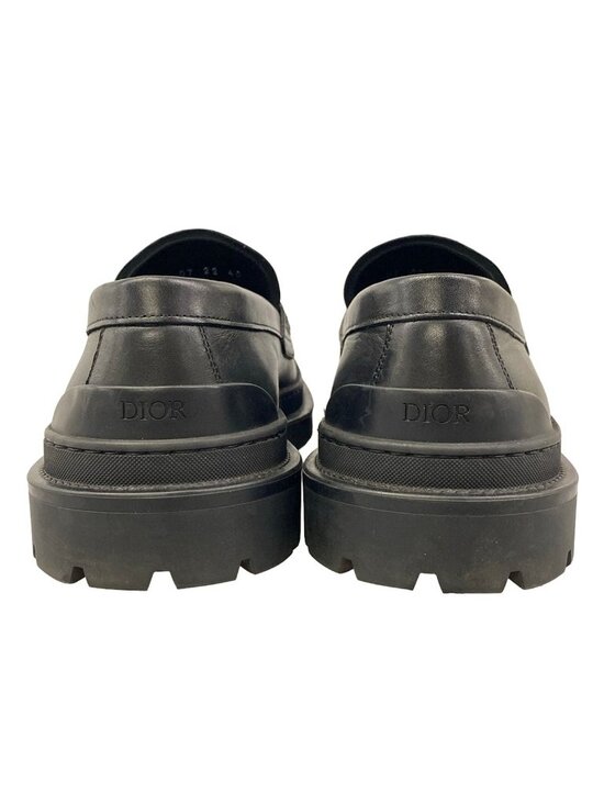 Dior Loafers 40 CD Diamond Leather Black Gold main image 9
